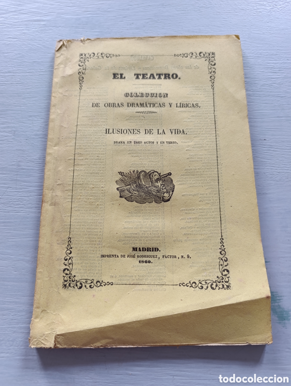 Libros antiguos: ILUSIONES DE LA VIDA. ANTONIO MALU DE BRIGNOLE. Madrid 1860 - Foto 1
