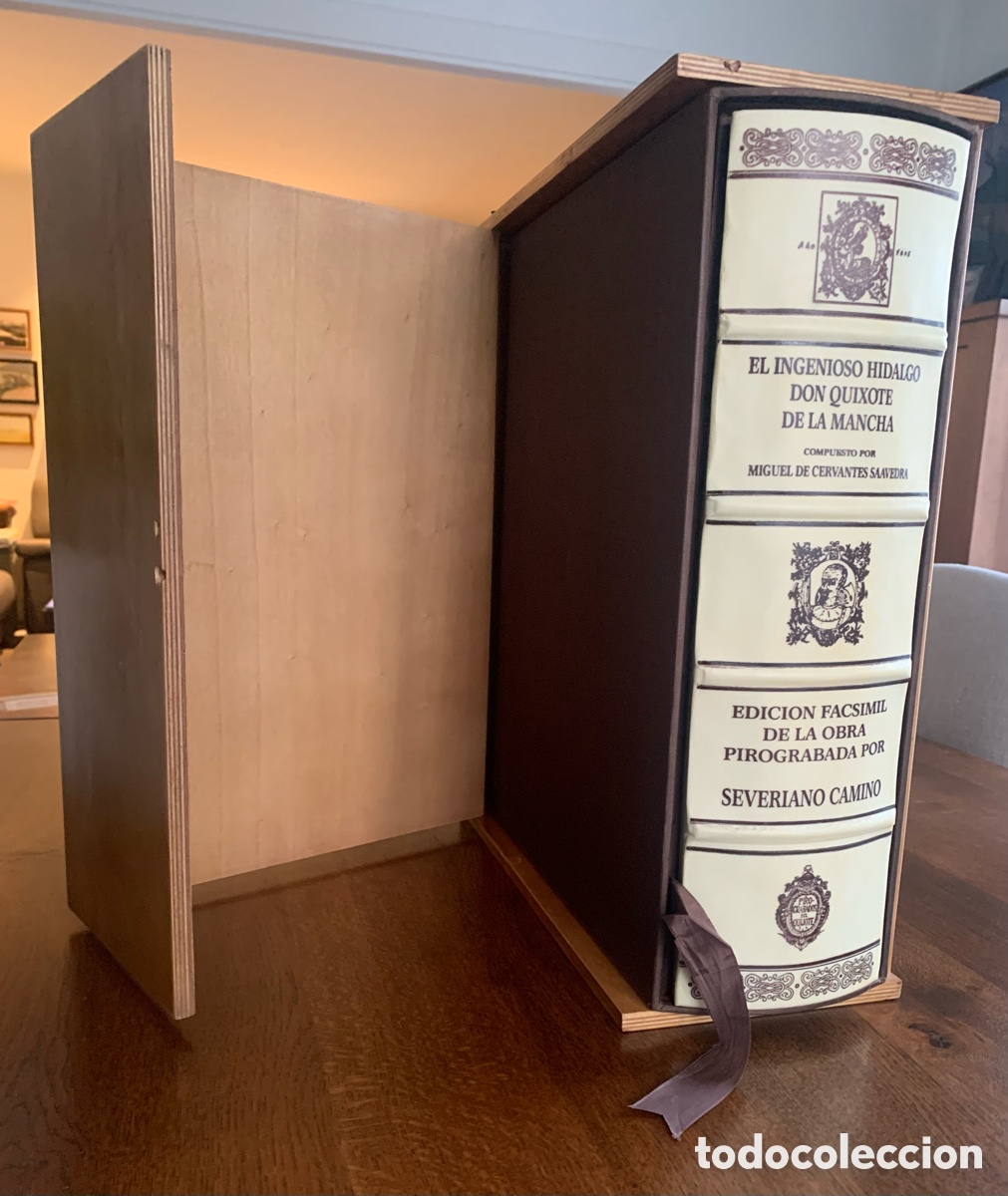 Libros antiguos: Don Quijote edici&oacute; facs&iacute;mil - Foto 2