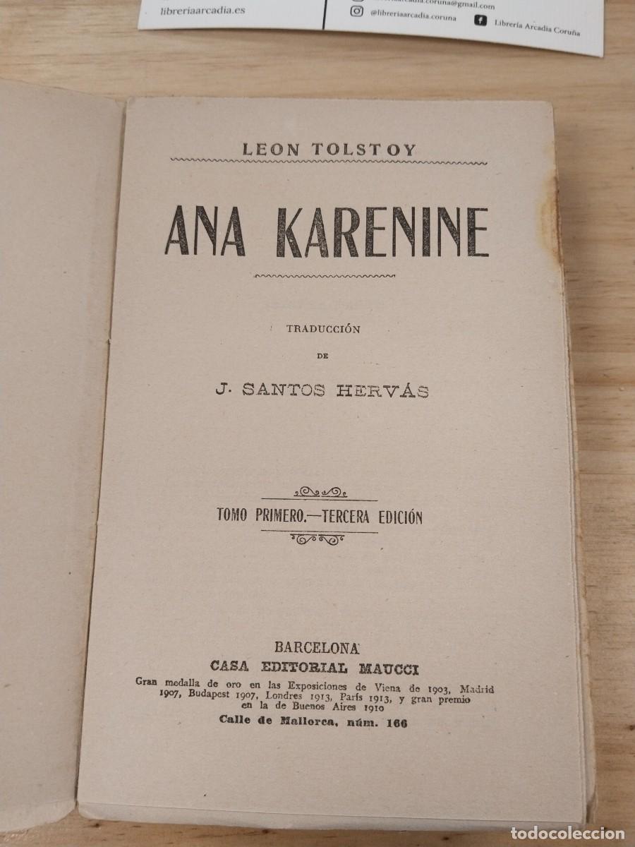 Libros antiguos: Ana Karenine - Le&oacute;n Tolstoi - Foto 6