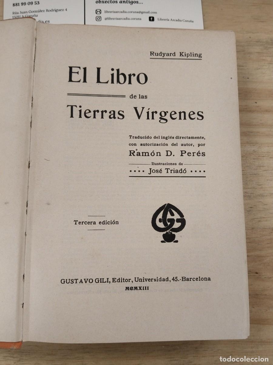 Libros antiguos: El Libro de las Tierras V&iacute;rgenes - Rudyard Kipling - Foto 7