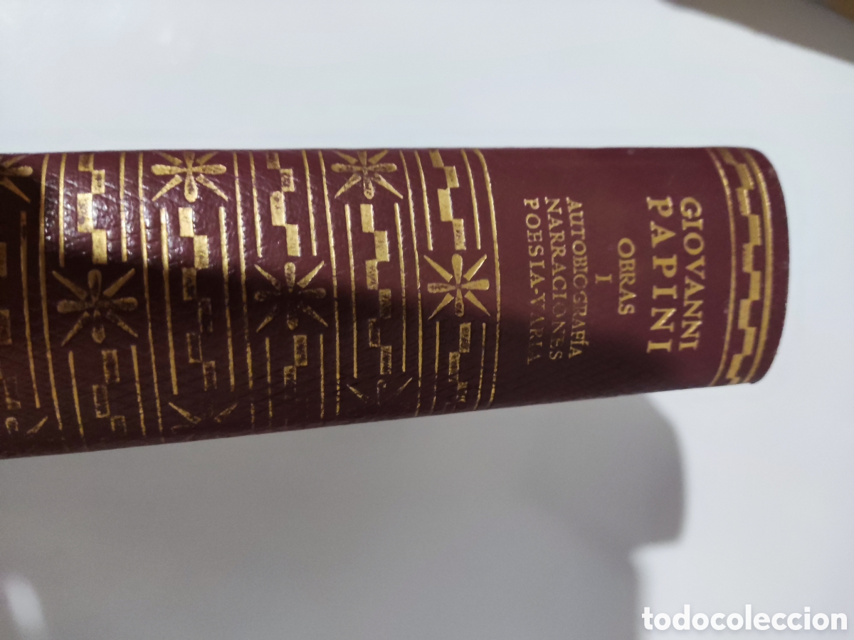 Libros antiguos: OBRAS COMPLETAS DE GIOVANNI PAPINI TOMO 1 - Foto 3