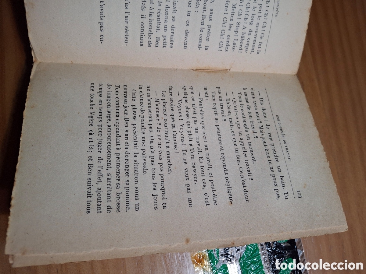 Libros antiguos: Le Capitaine Temp&ecirc;te de Mark Twain - 1909 - Foto 4