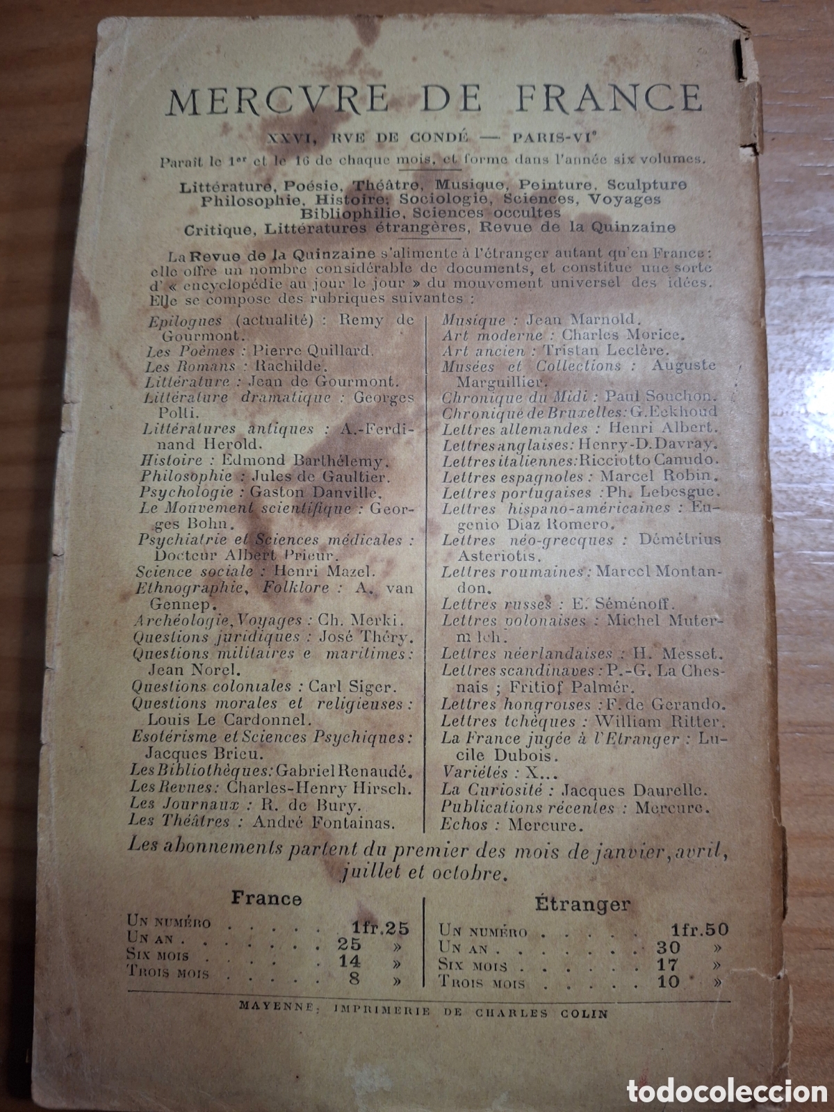 Libros antiguos: Le Capitaine Temp&ecirc;te de Mark Twain - 1909 - Foto 5