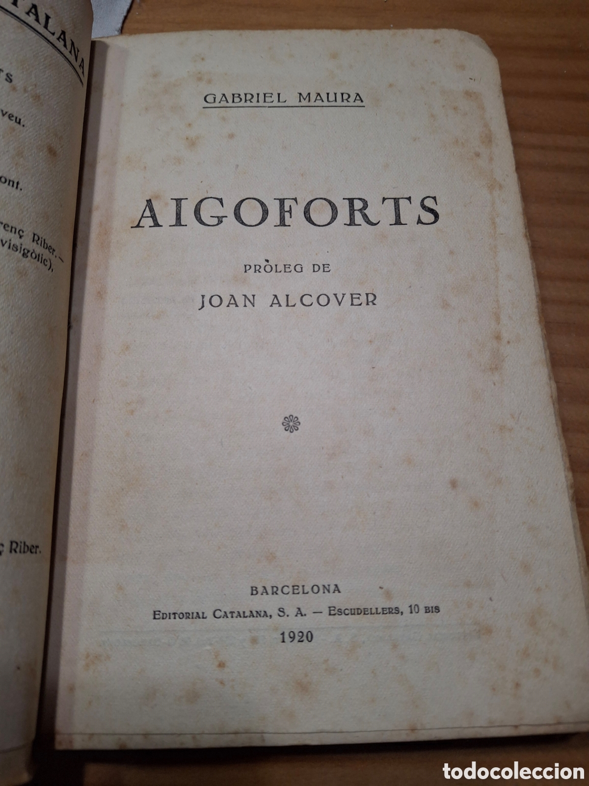 Libros antiguos: Aigoforts per Gabriel Maura - Foto 2