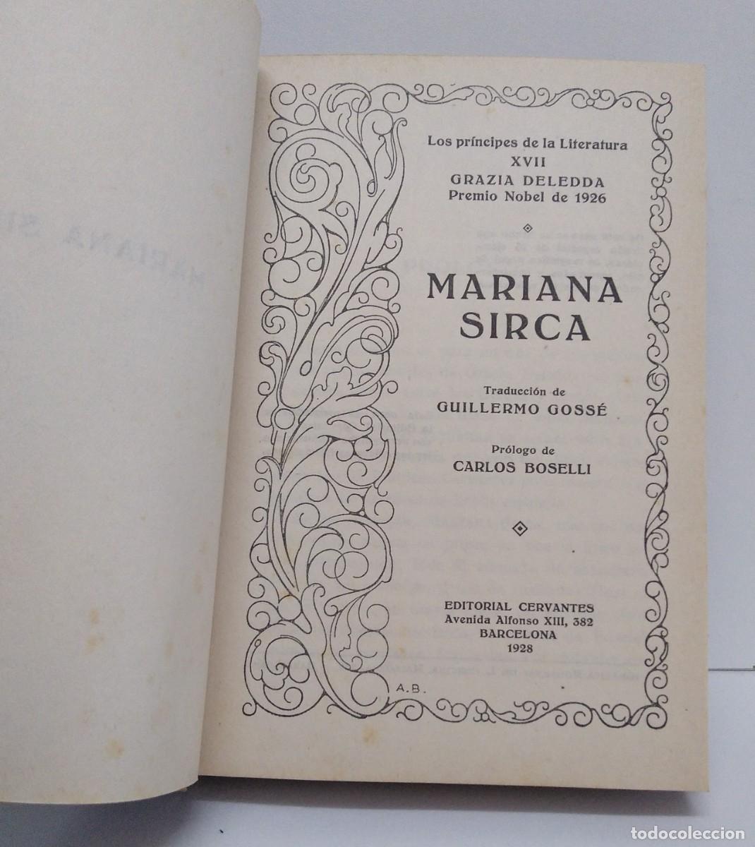 Libros antiguos: MARIANA SIRCA. DELEDDA, Grazia. - Foto 4