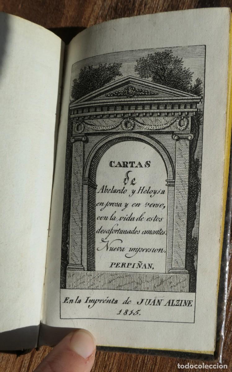 Libros antiguos: CARTAS DE HELOISA Y ABELARDO - PERPI&Ntilde;AN 1815 - Foto 1