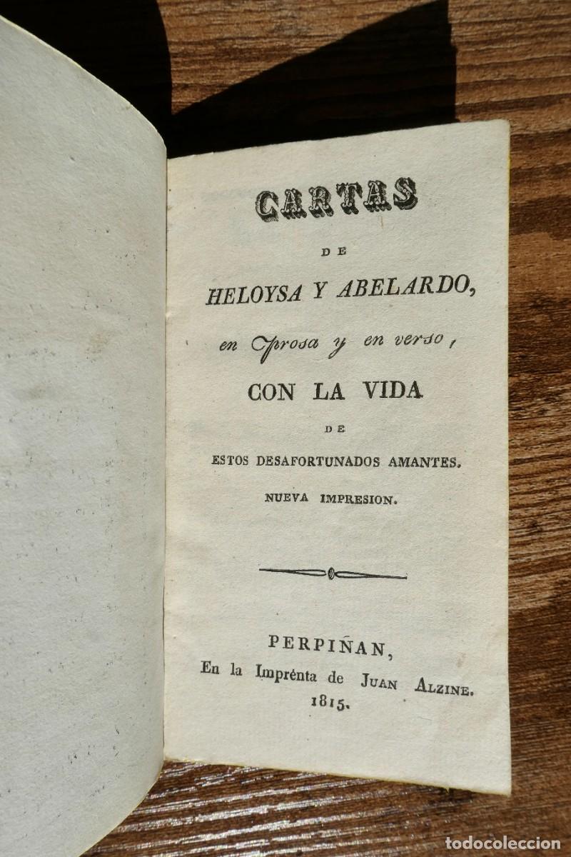 Libros antiguos: CARTAS DE HELOISA Y ABELARDO - PERPI&Ntilde;AN 1815 - Foto 3
