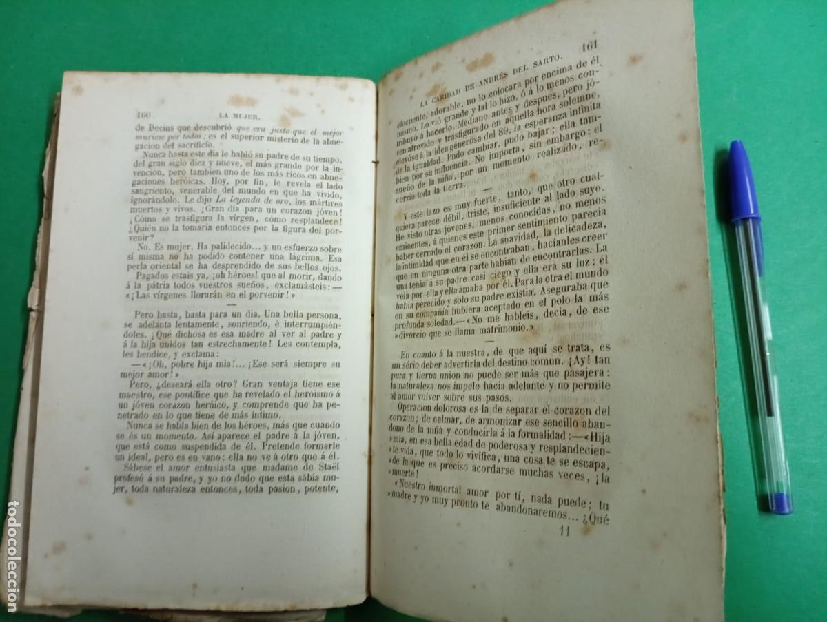 Libros antiguos: Antiguo libro La Mujer. Barcelona 1874. - Foto 4