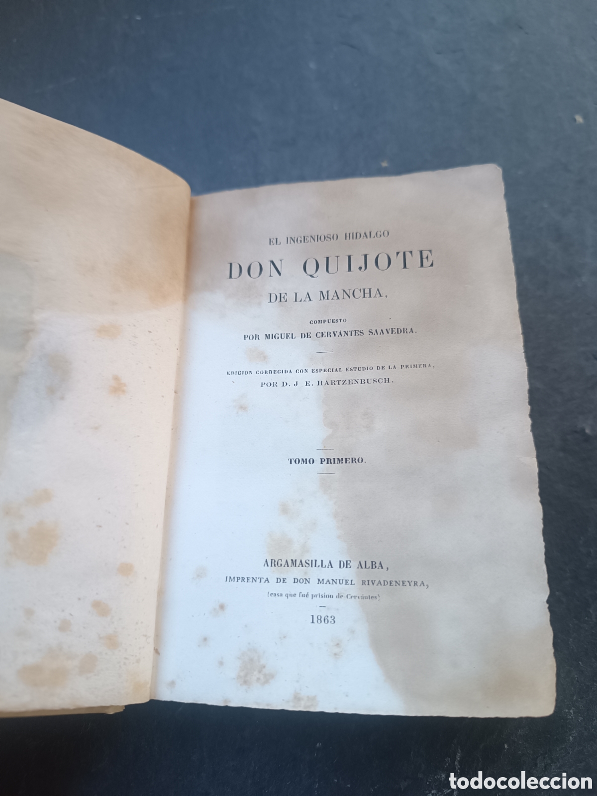 Libros antiguos: Quijote de Argamasilla de Alba 1863 - Foto 4