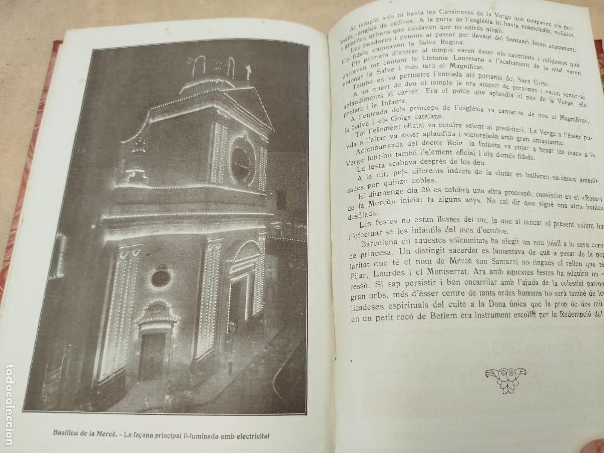 Libros antiguos: LLIBRE D&acute;OR DE LA REDEMPTORA DE CAPTIUS BASILICA DE LA MERC&Eacute; 1918 - Foto 13