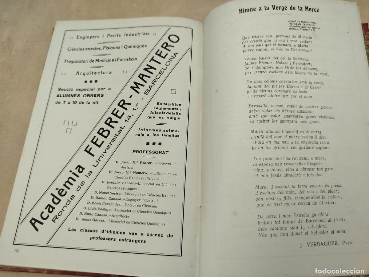 Libros antiguos: LLIBRE D&acute;OR DE LA REDEMPTORA DE CAPTIUS BASILICA DE LA MERC&Eacute; 1918 - Foto 16