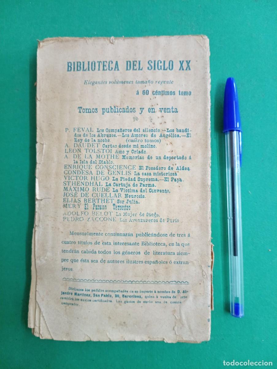 Libros antiguos: Antiguo libro Los Aventureros de Par&iacute;s. Barcelona 1899. - Foto 6