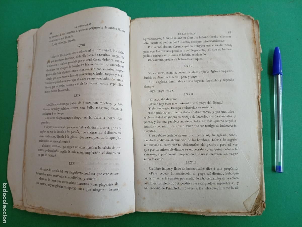 Libros antiguos: Antiguo libro La Espumadera de los Siglos. Madrid 1871. - Foto 3