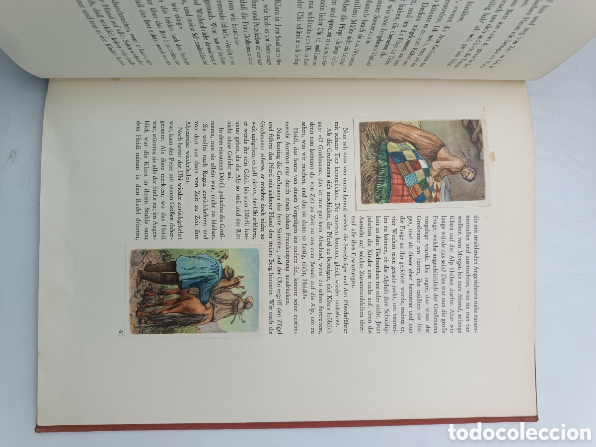 Libros antiguos: Heidi edici&oacute;n estampas cromos 1946 Zurich - Foto 5