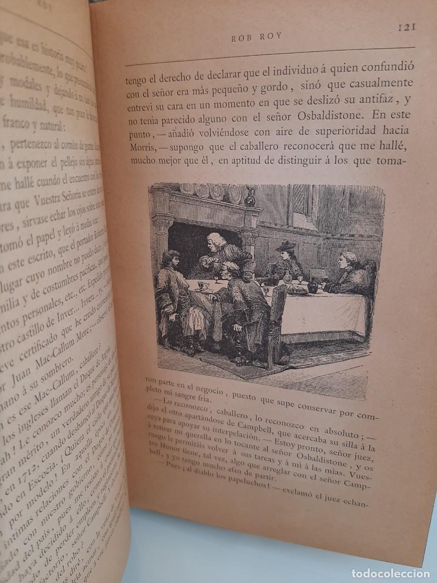 Libros antiguos: Walter Scott. Rob Roy. Tomo I - Foto 5