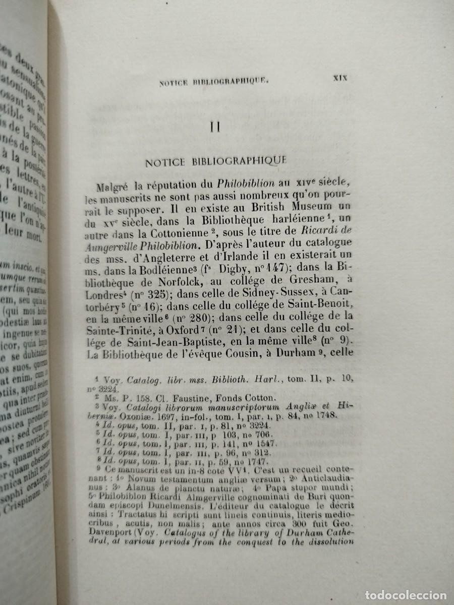Libros antiguos: 1856. Philobiblion. Richard de Bury. - Foto 3