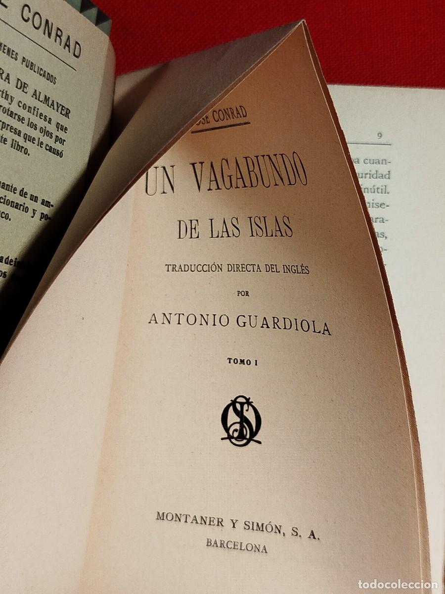 Libros antiguos: 1931. Un vagabundo de las islas. Joseph Conrad. - Foto 2