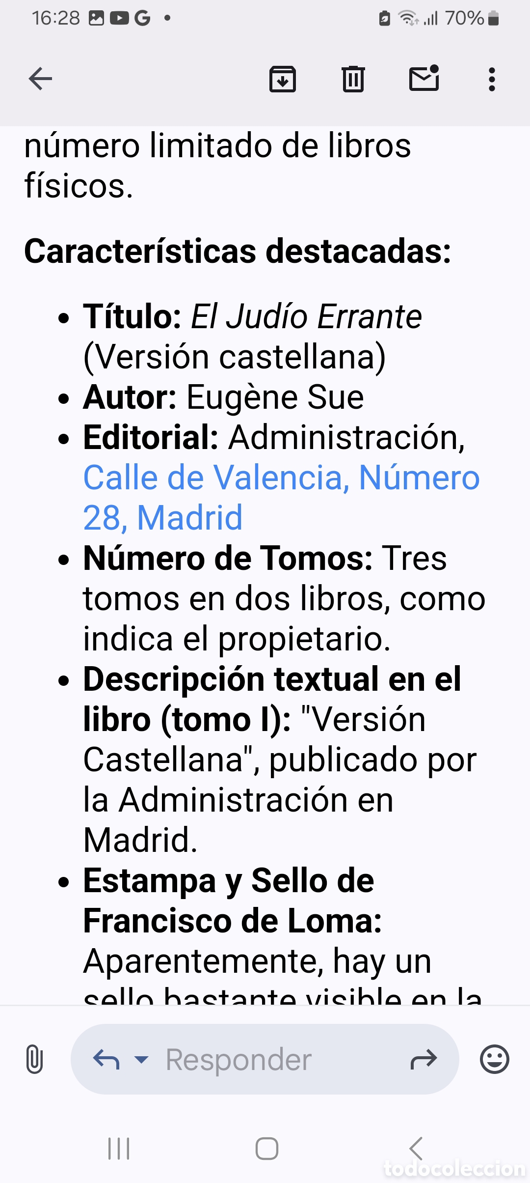 Libros antiguos: El judio errante,Egenio de Sue - Foto 8