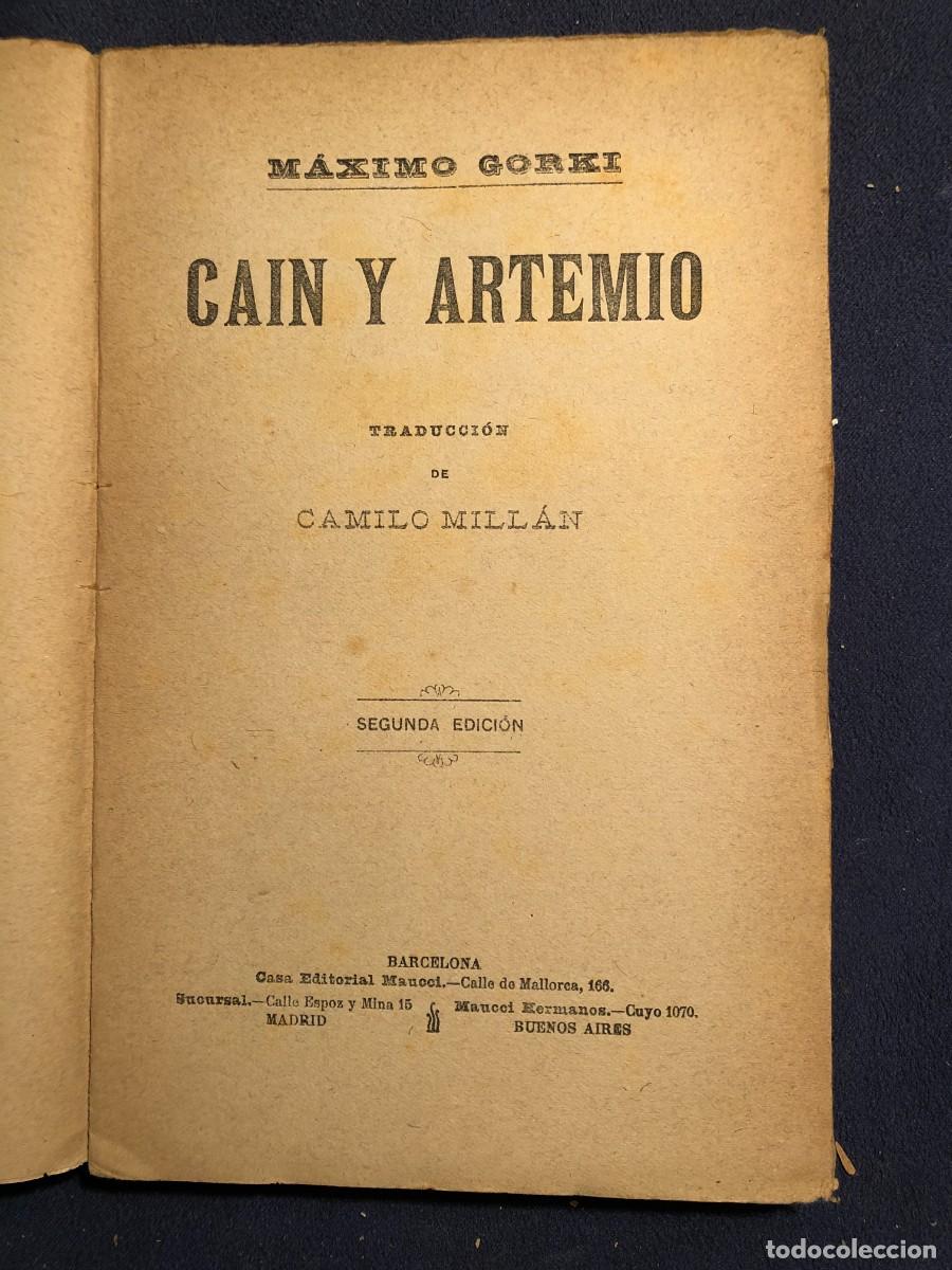 Libros antiguos: MAXIMO GORKI: - CAIN Y ARTEMIO - (1902, MAUCCI) - Foto 2