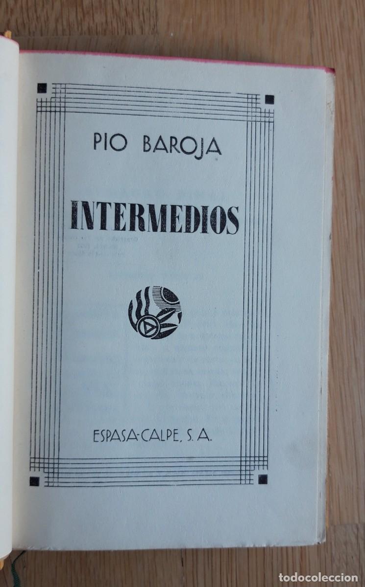 Libros antiguos: Intermedios Pio Baroja - Foto 1