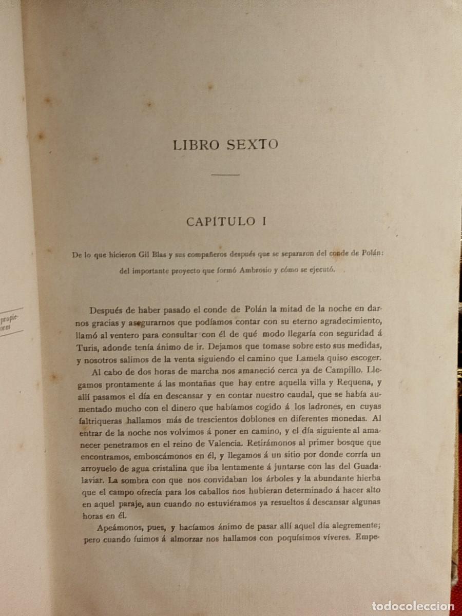 Libros antiguos: 1900. Gil Blas de Santillana. Lesage. - Foto 3