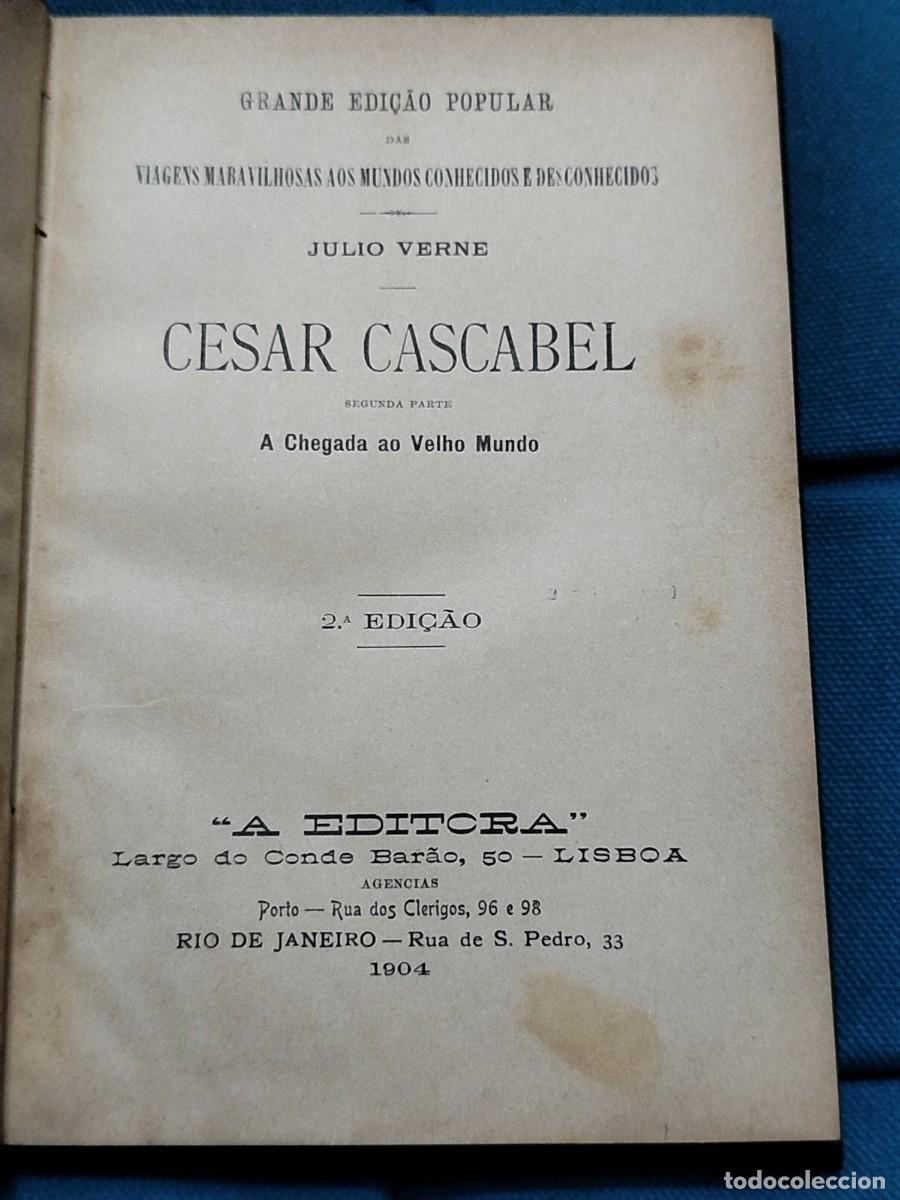 Libros antiguos: 1904. Cesar Cascabel. Julio Verne. - Foto 2