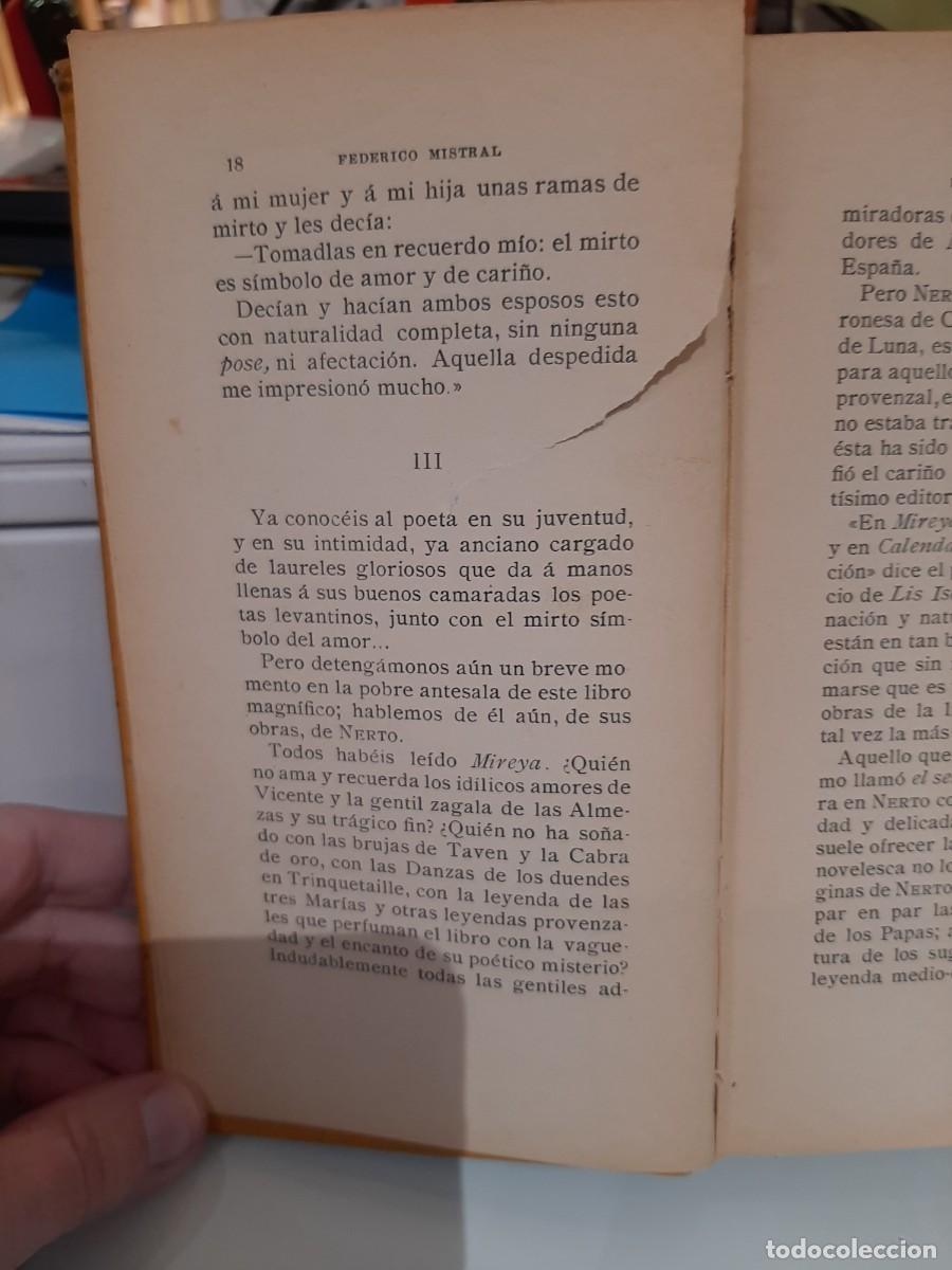 Libros antiguos: Federico Mistral. Nerto - Foto 3
