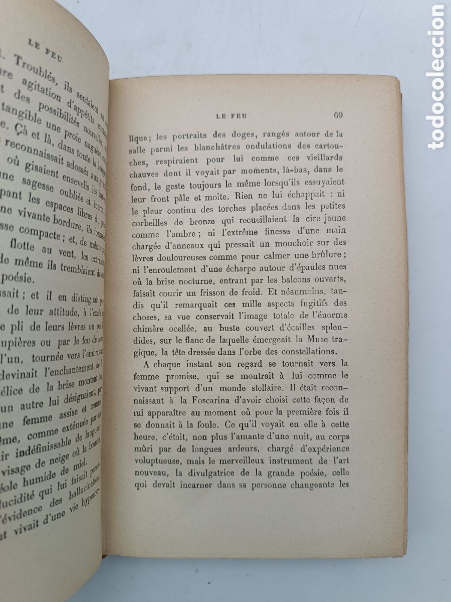 Libros antiguos: Le feu par Gabriele dAnnunzio 1900 - Foto 5