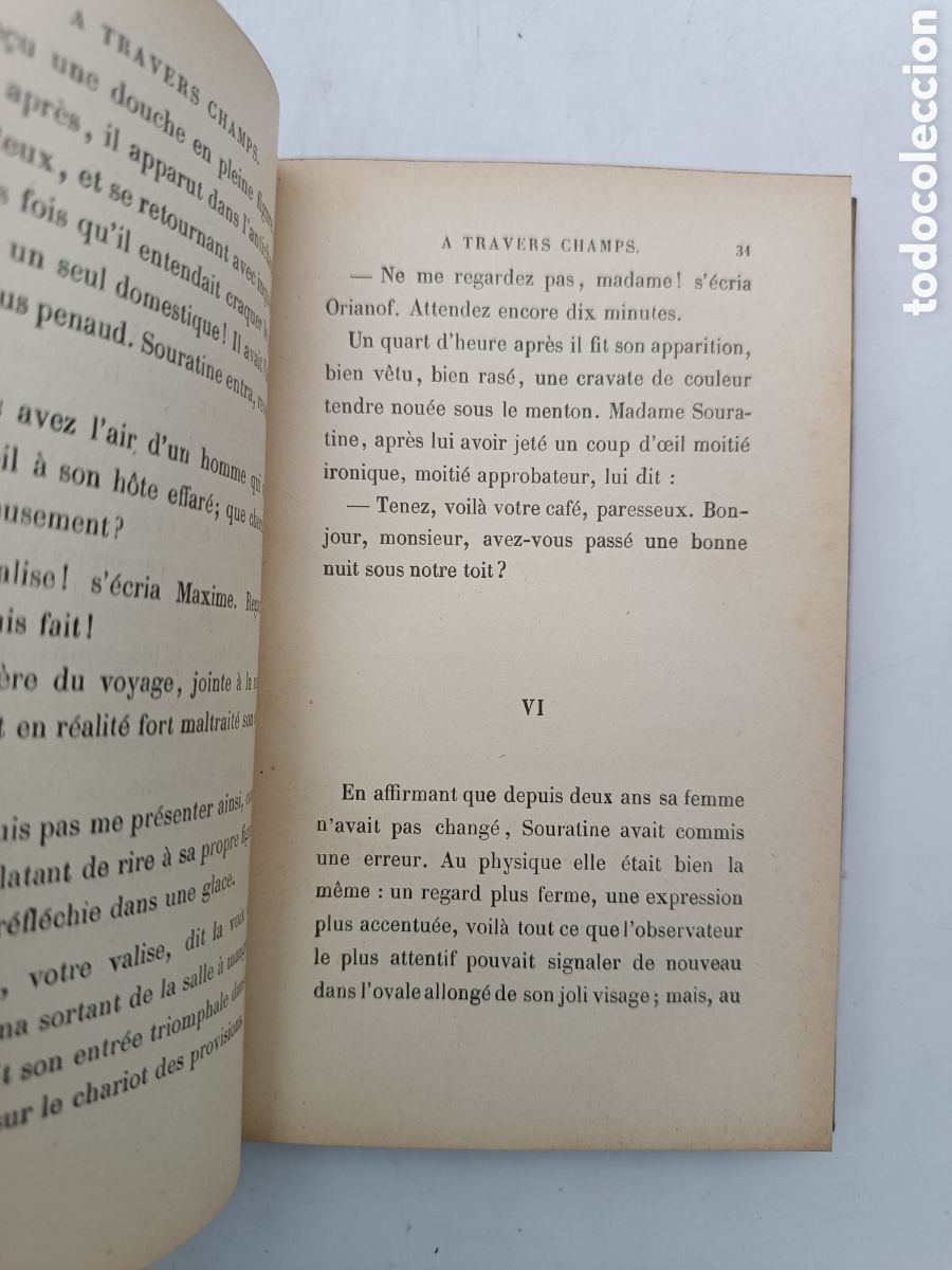 Libros antiguos: A trav&eacute;s champs par Henry Greville - Foto 4