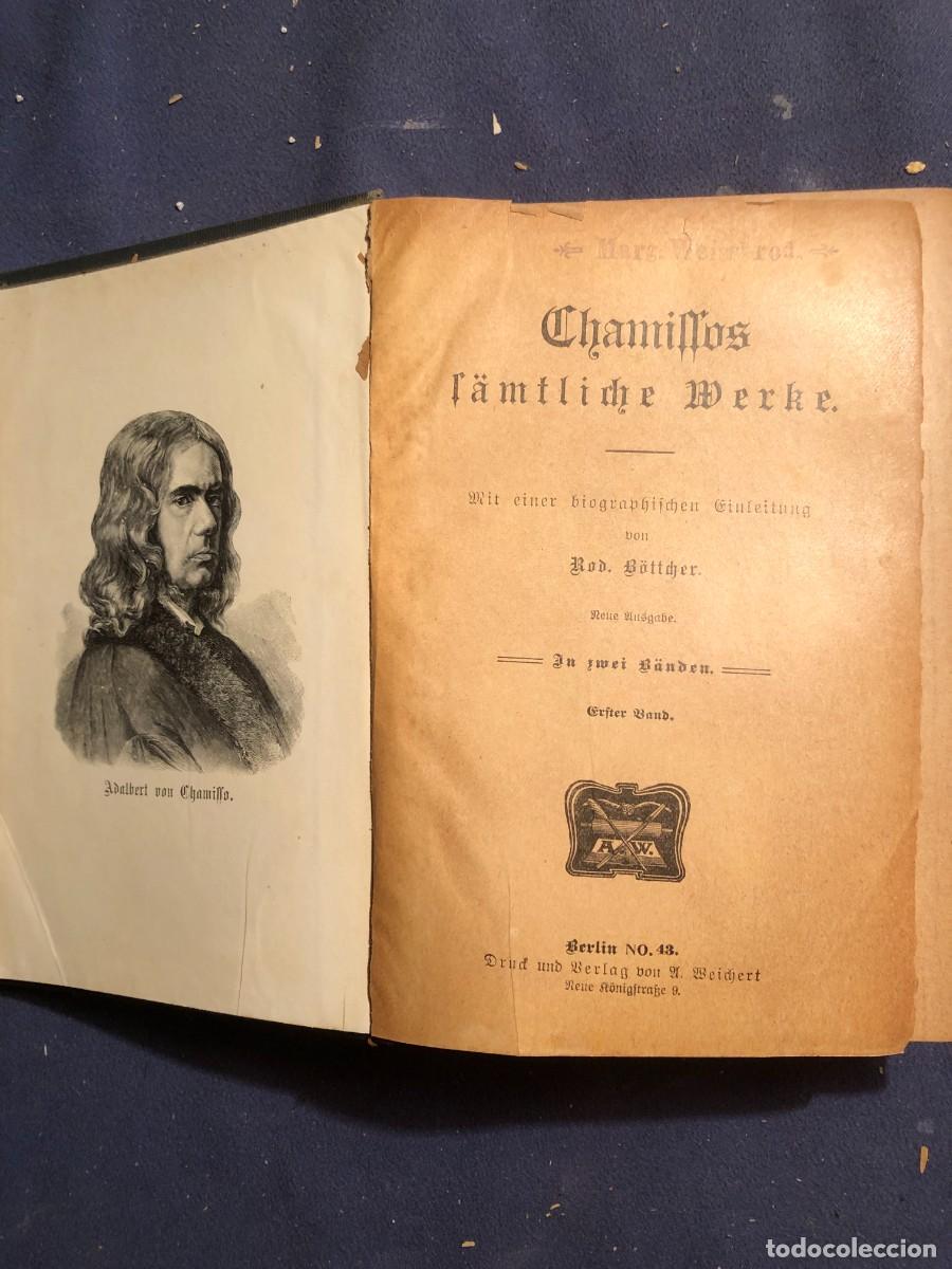 Libros antiguos: ADALBERT CHAMISSO: - S&Auml;MTLICHE WERKE - (C. 1910) - Foto 2