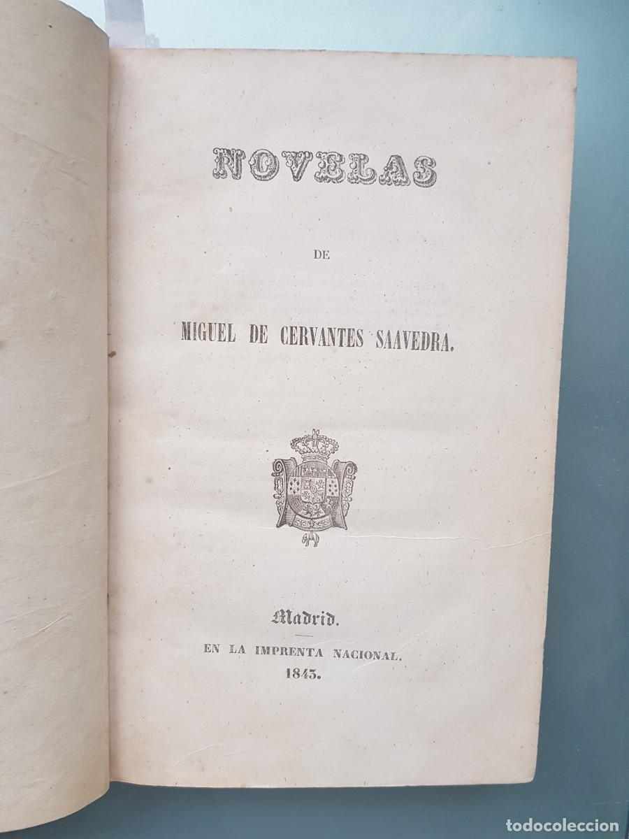Libros antiguos: Novelas ejemplares. Cervantes - Foto 2