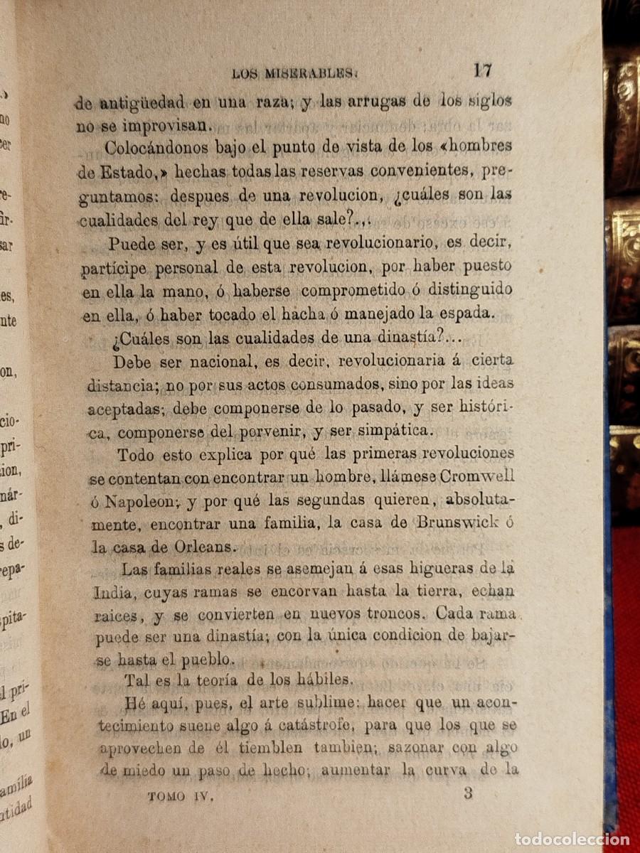 Libros antiguos: 1869. Los miserables. Victor Hugo. - Foto 2