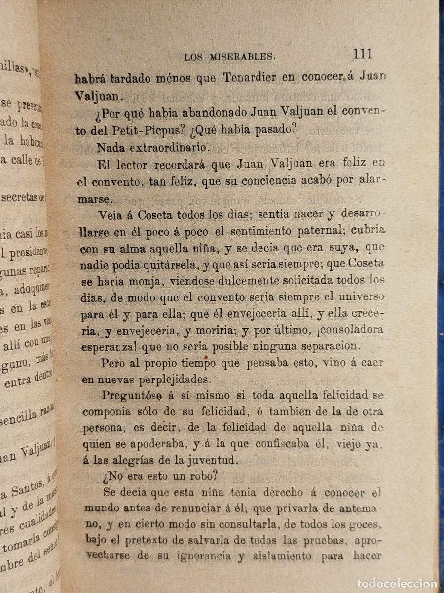 Libros antiguos: 1869. Los miserables. Victor Hugo. - Foto 4