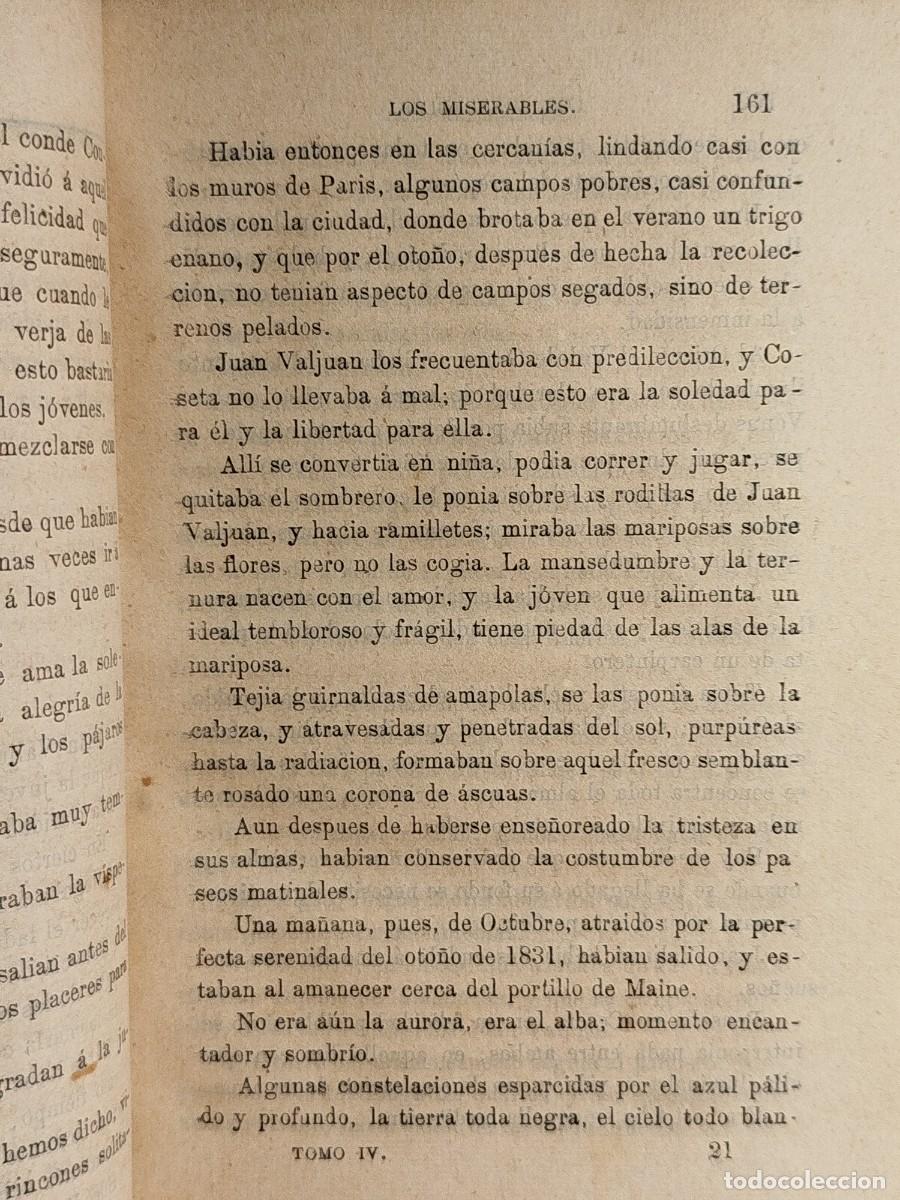 Libros antiguos: 1869. Los miserables. Victor Hugo. - Foto 5