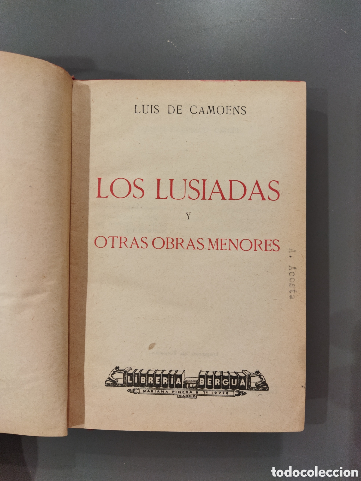 Libros antiguos: Los Lusiadas Luis de Camoens - Foto 5