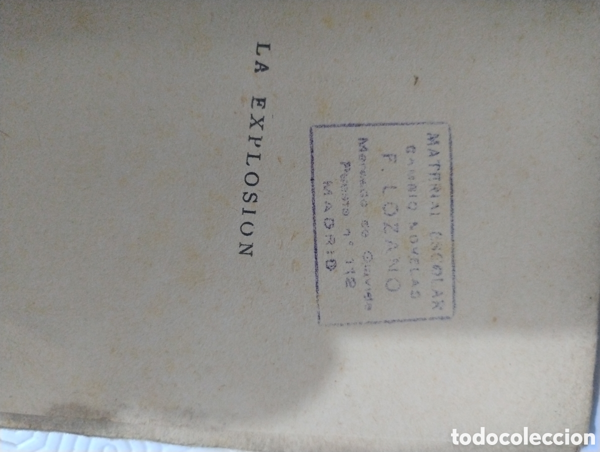 Libros antiguos: La explosi&oacute;n Vicente Blasco Ib&aacute;&ntilde;ez editorial cosmopolis - Foto 5
