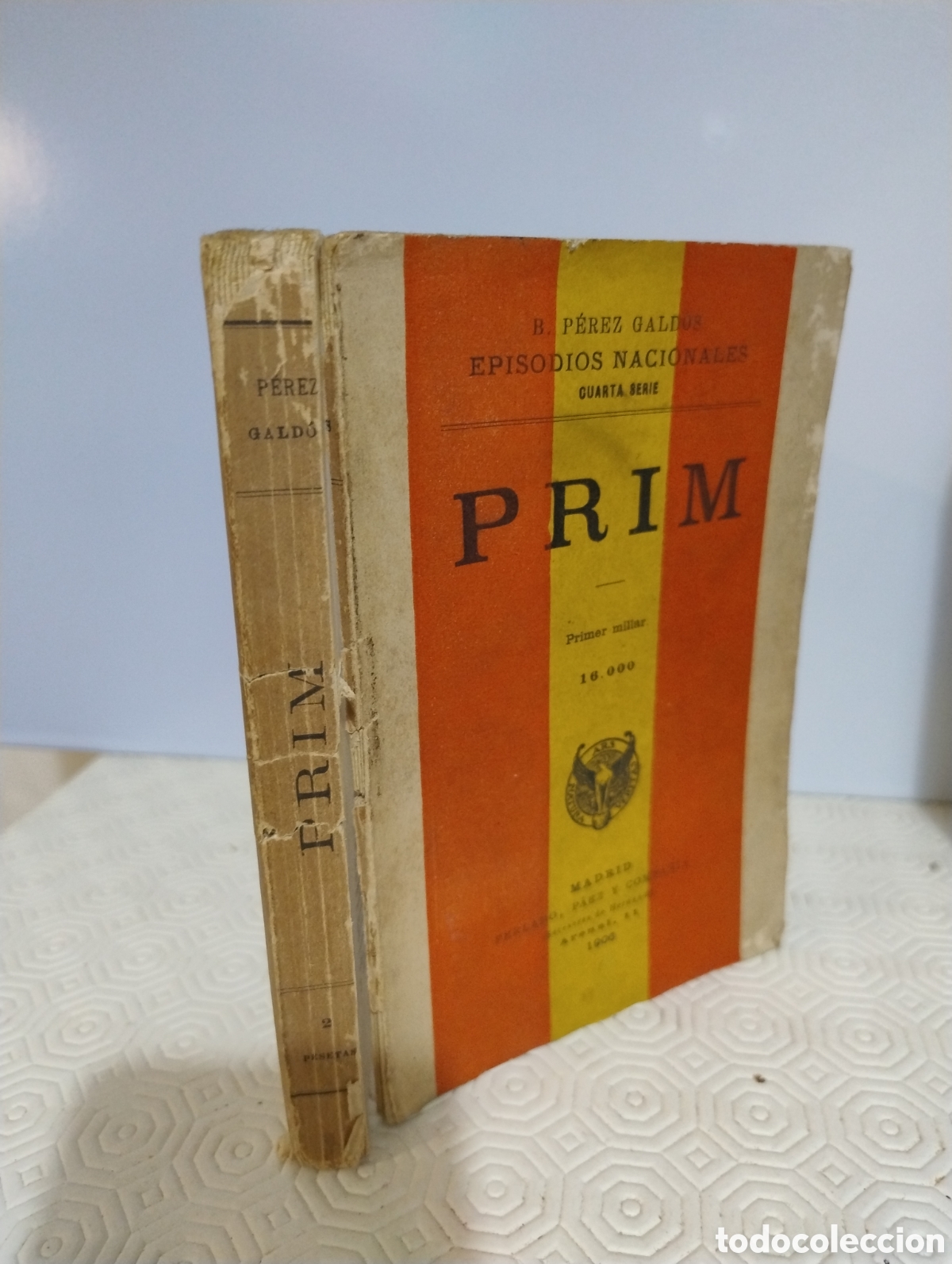 Libros antiguos: Prim episodios nacionales Benito P&eacute;rez Gald&oacute;s - Foto 3