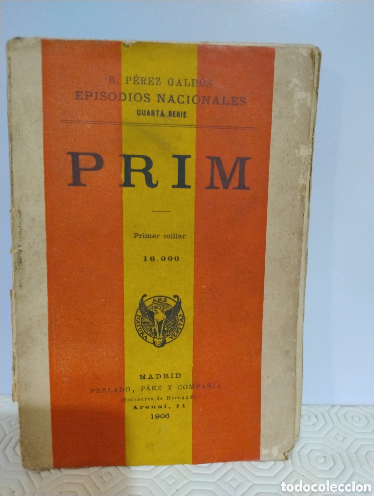 Libros antiguos: Prim episodios nacionales Benito P&eacute;rez Gald&oacute;s - Foto 1
