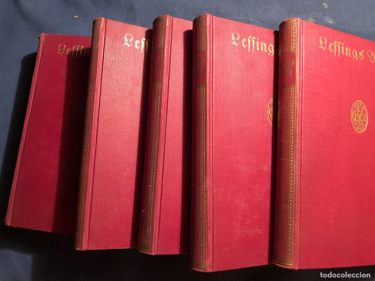 Libros antiguos: LESSING: - WERKE (6 TOMOS EN 5 VOL&Uacute;MENES) - (C.1910) - Foto 2