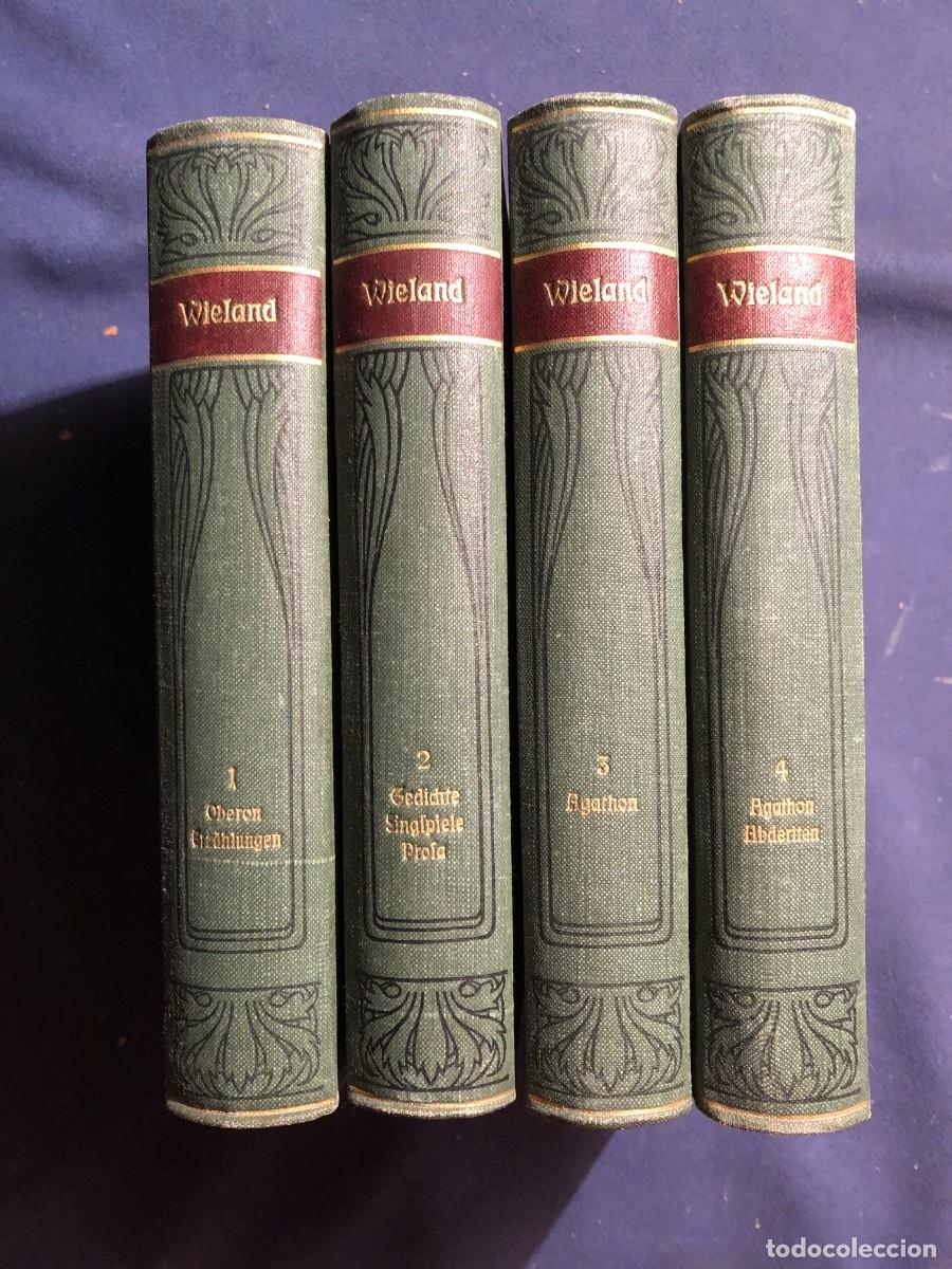 Libros antiguos: WIELAND: - WERKE (4 VOL&Uacute;MENES) - (1900) - Foto 1