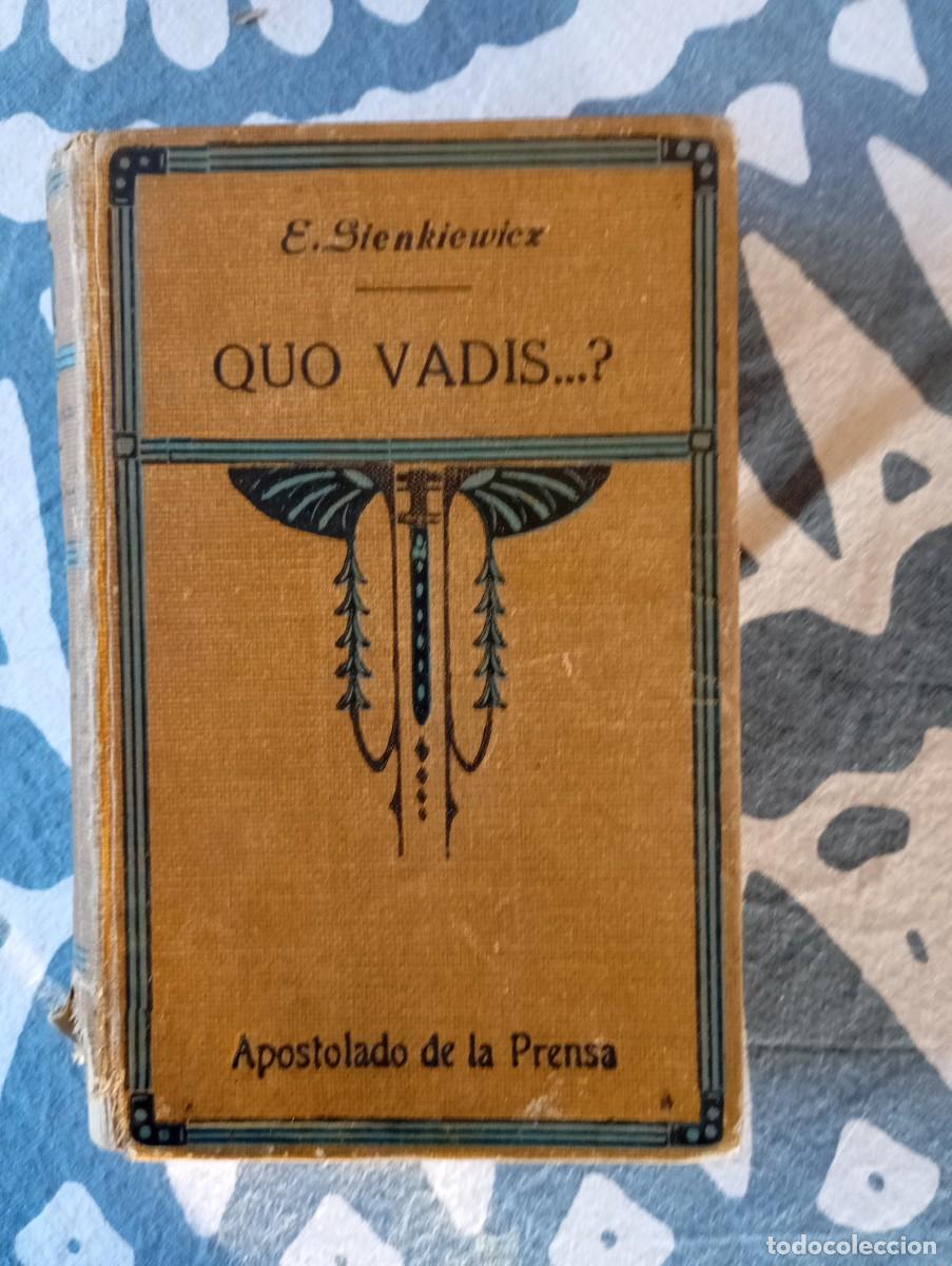 Libros antiguos: Quo Vadis Enrique Sienkiewicz 1929 - Foto 1