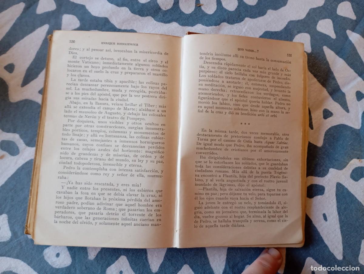 Libros antiguos: Quo Vadis Enrique Sienkiewicz 1929 - Foto 6