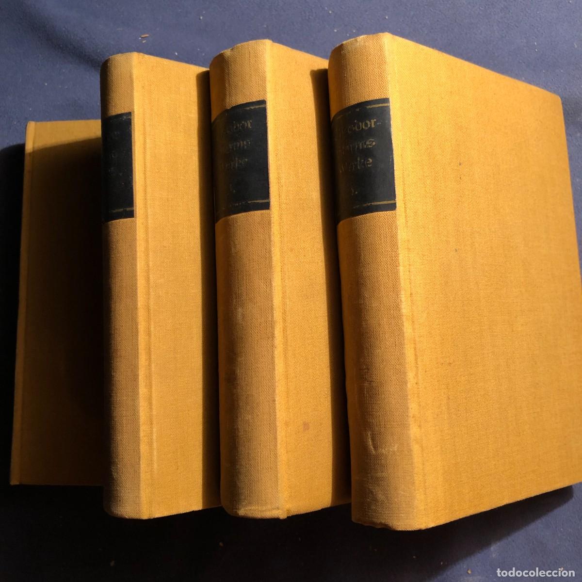 Libros antiguos: THEODOR STORM: - WERKE (4 VOL&Uacute;MENES) - (1919) - Foto 2