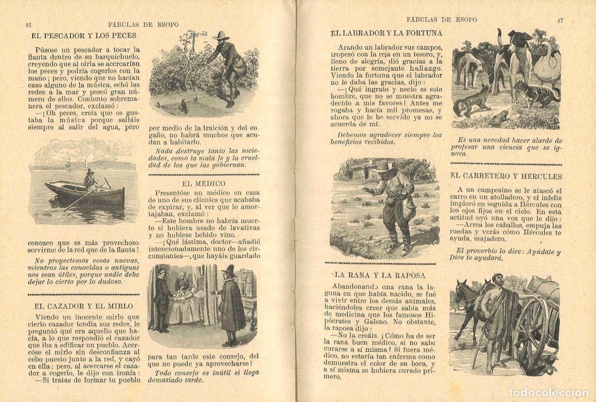 Libros antiguos: F&aacute;bulas de Esopo. Ram&oacute;n Sopena. 1936 - Foto 3