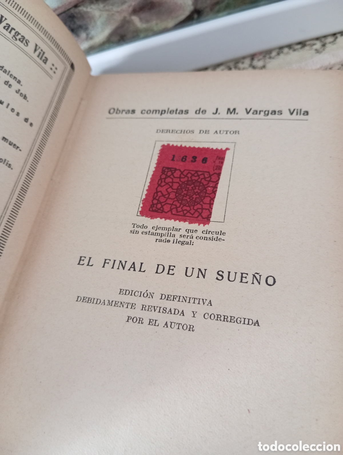 Libros antiguos: El final de un sue&ntilde;o. Vargas Vila - Foto 4