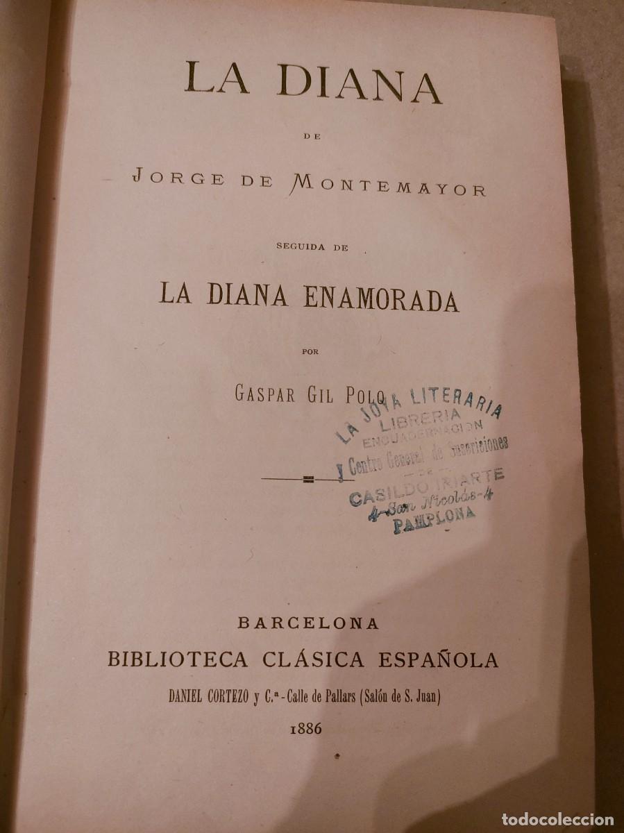 Libros antiguos: MONTEMAYOR. LA DIANA. 1886 - Foto 2