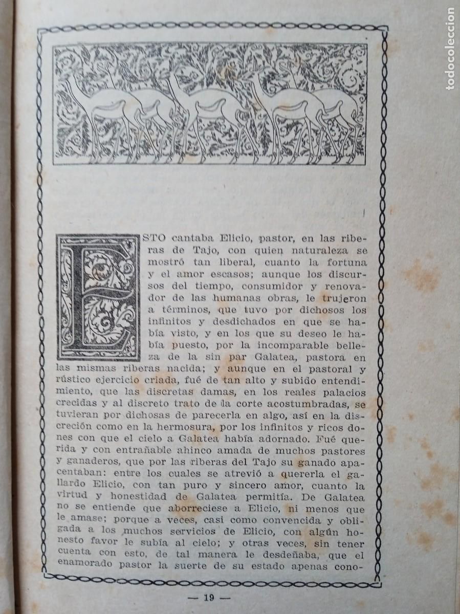 Libros antiguos: La Galatea, Cervantes 1916 - Foto 7