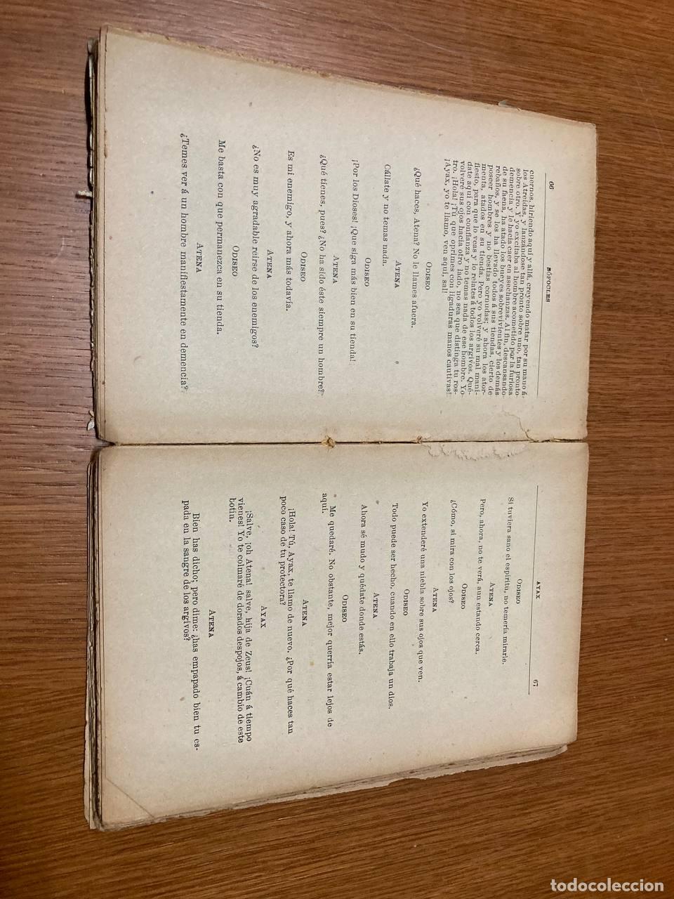 Libros antiguos: S&oacute;focles. Tragedias - Foto 2