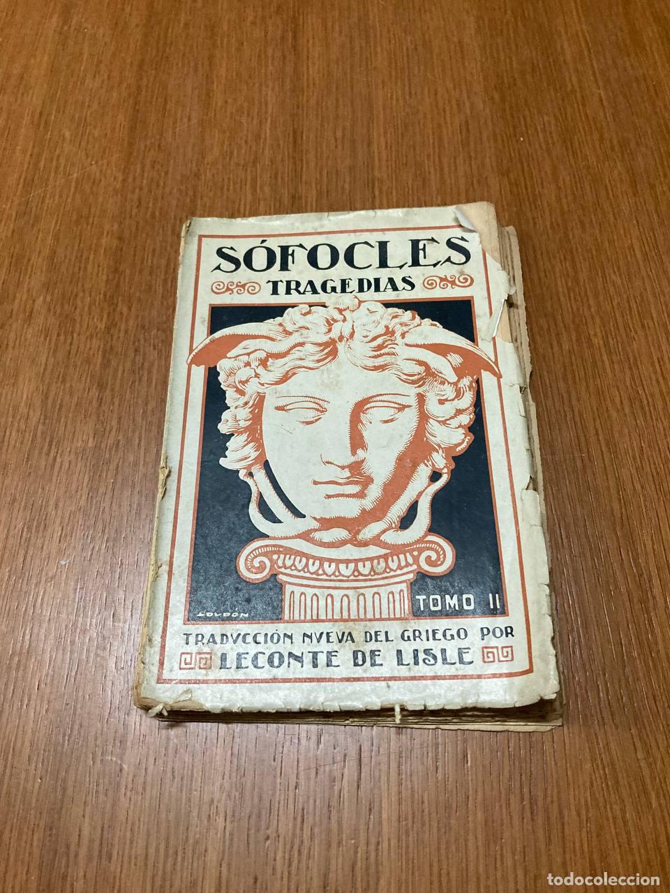 Libros antiguos: S&oacute;focles. Tragedias - Foto 1