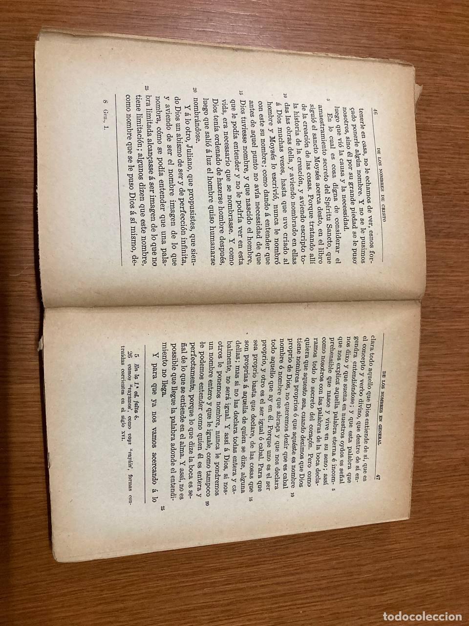 Libros antiguos: De los nombres de Cristo. Fray Luis de Le&oacute;n - Foto 2